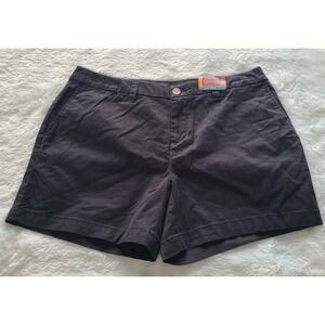 Faded Glory Womens Black Soot 5 Inch Chino Shorts Size 8 FGL26807SO